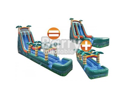 Hot Sale Giant Wet or Dry Slide Inflatable Guangzhou BY-WDS-004